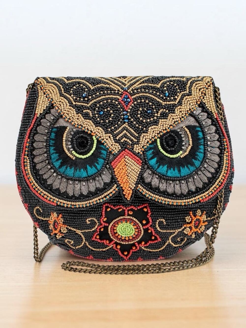 NWT Mary Frances Bag #S002 - 289 “Night Owl” Beaded Crossbody Bag